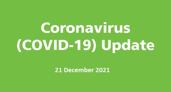 COVID-19 Update: 21 December 2021 - Orana